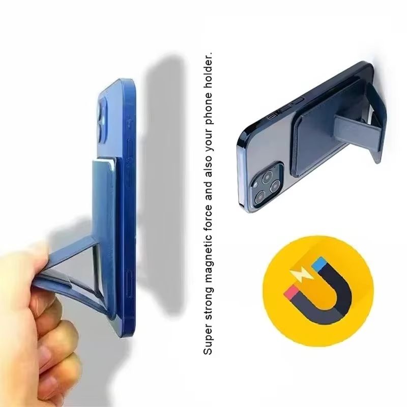 Phone Accessories Hippers - Leather Bracket Wallet with Card Stand