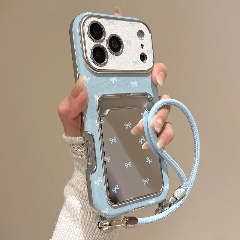 Phone Accessories Hippers - Cute Bow Mirror Card Holder Phone