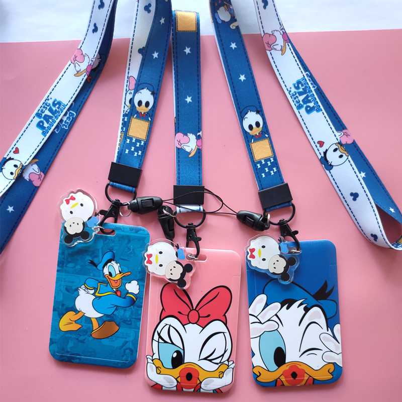 Neck Hanging Phone Holder - New Donald Duck Cartoon Lanyard Card