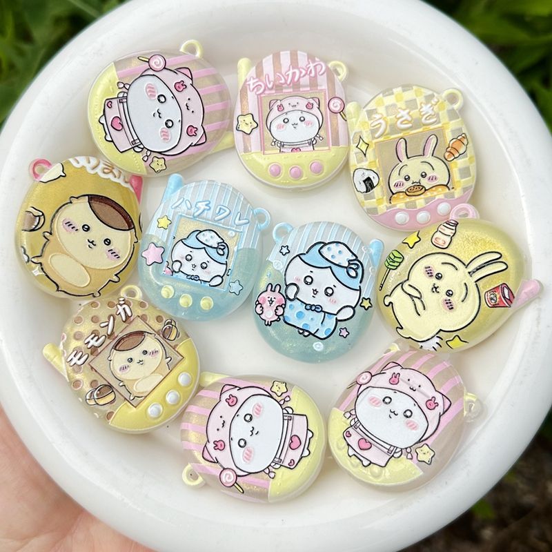 Phone Accessories Keychain - Cartoon Luminous Printed Chiikawa Hole Keychain