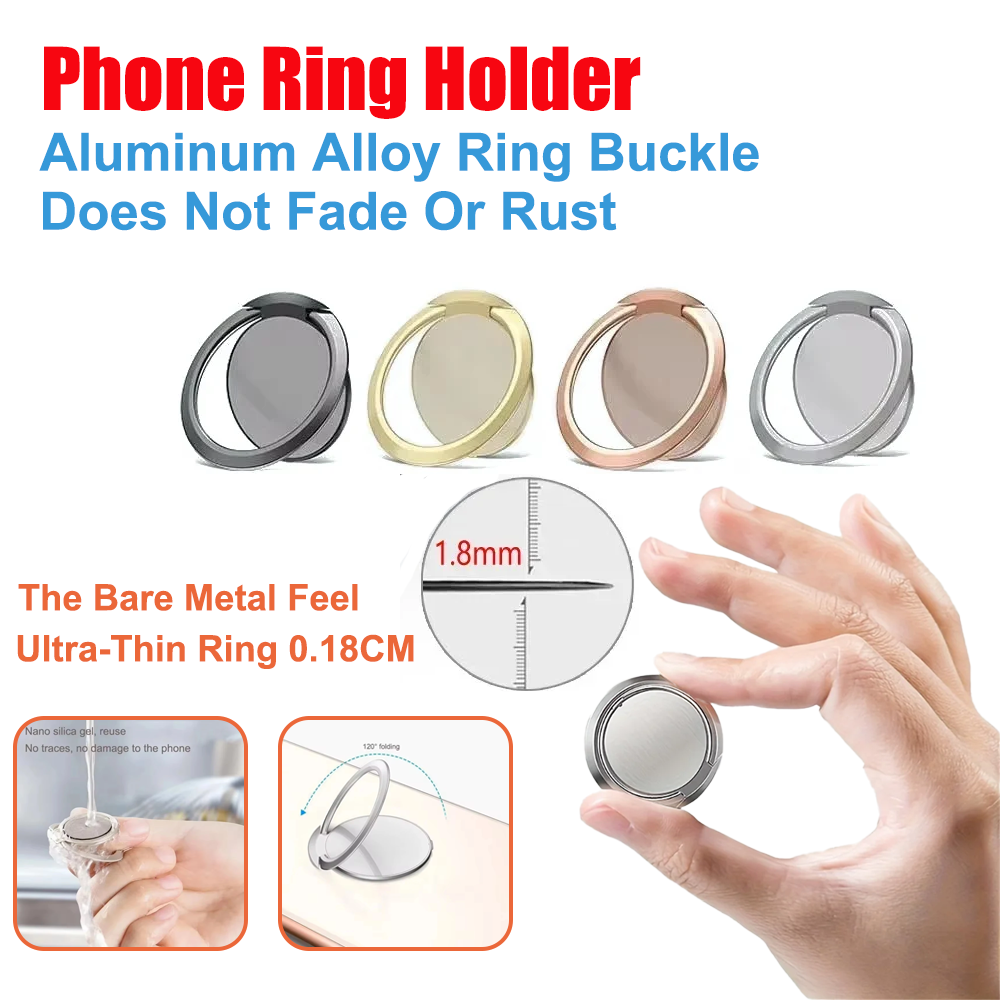 Phone Accessories Japan - Ultra Thin Metal Ring Holder Stand