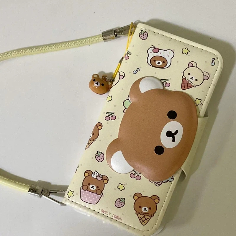 Rilakkuma Cute Cartoon Flip Le - огляд і ціна Phone Accessories Hippers