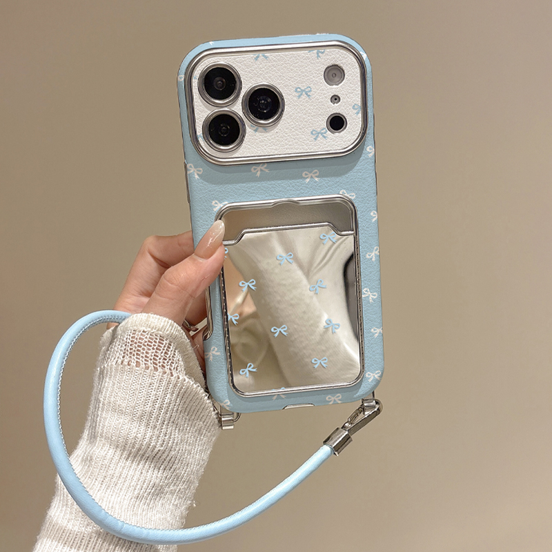 Cute Bow Mirror Card Holder Ph - огляд і ціна Phone Accessories Hippers