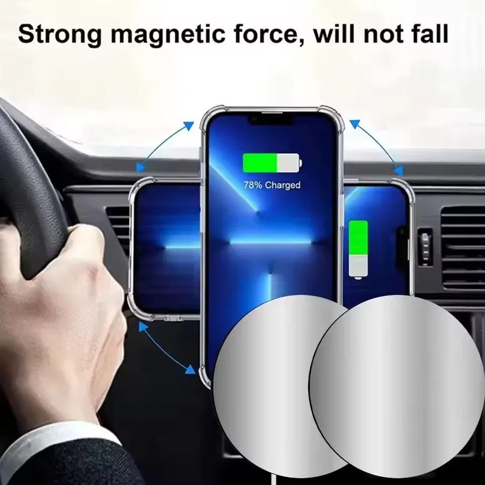 1-5PCS 8CM Magnetic Metal Plat - огляд і ціна Phone Accessories Japan