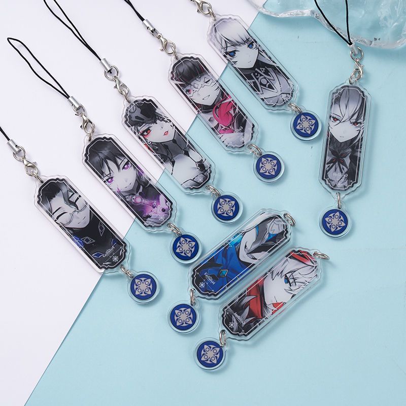 8pcs Anime Keychain Genshin Im - огляд і ціна Phone Accessories Keychain