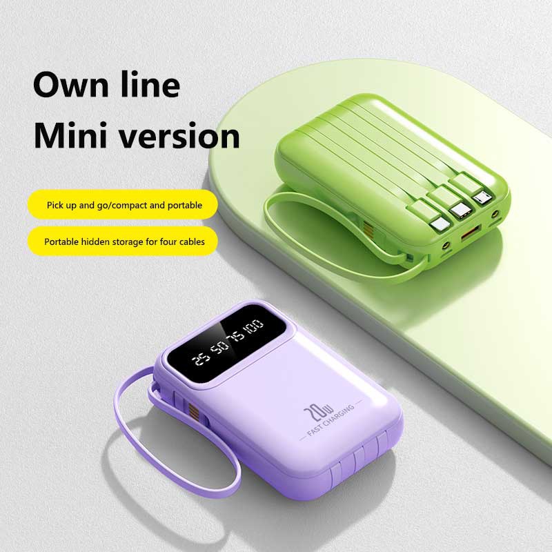 50000mAh 4 In1 Built-in Cable  - огляд і ціна Power Bank Slim
