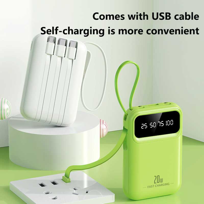 50000mAh 4 In1 Built-in Cable  - огляд і ціна Power Bank Slim