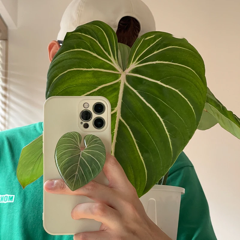 Glossy Simulation Leaf Phone H - огляд і ціна Phone Accessories Hippers
